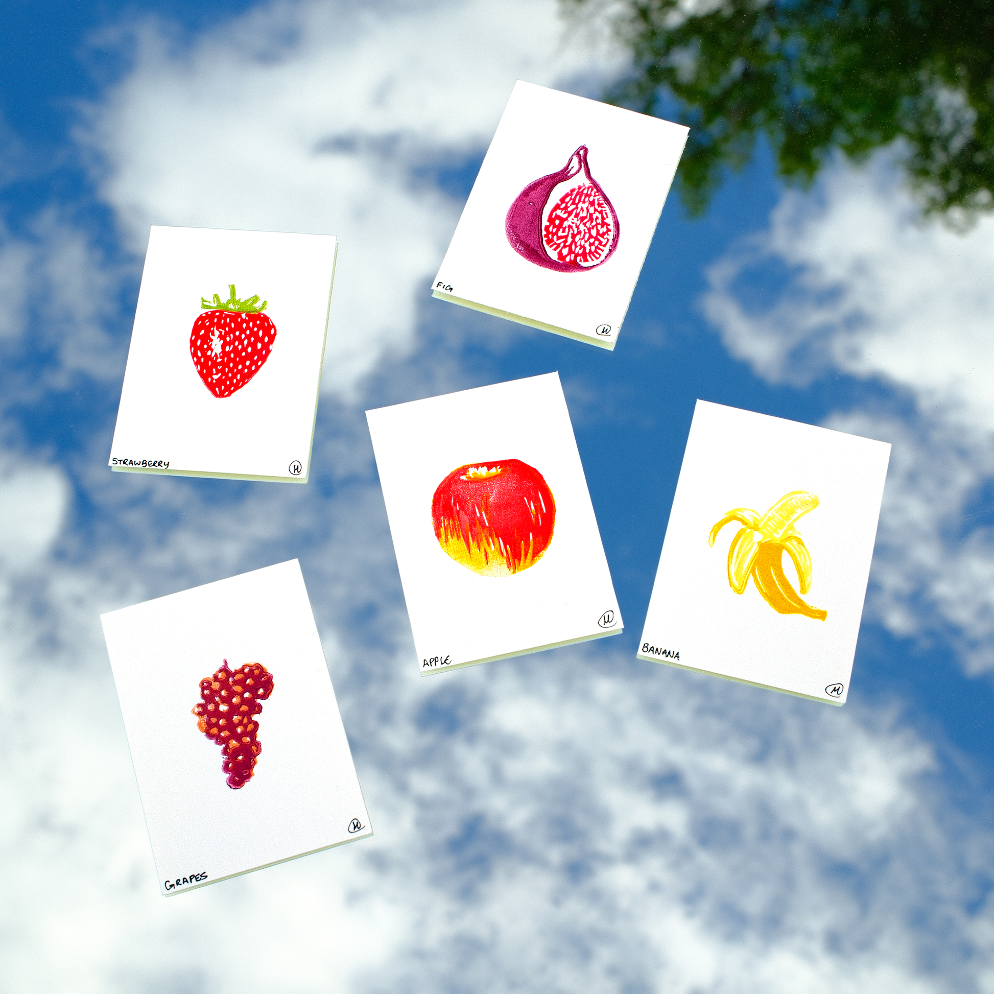Mini Fruit Print Set