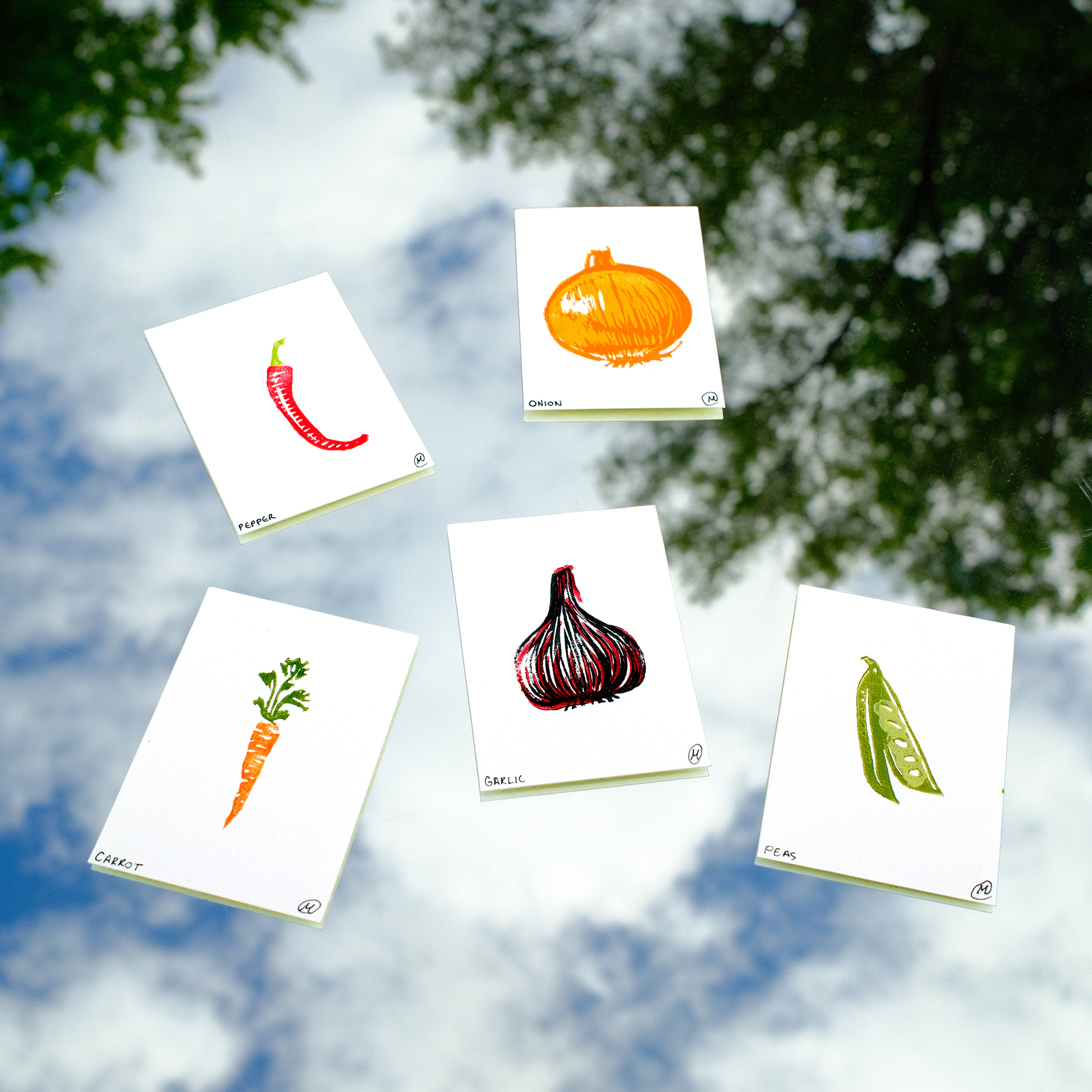 Mini Vegetable Print Set